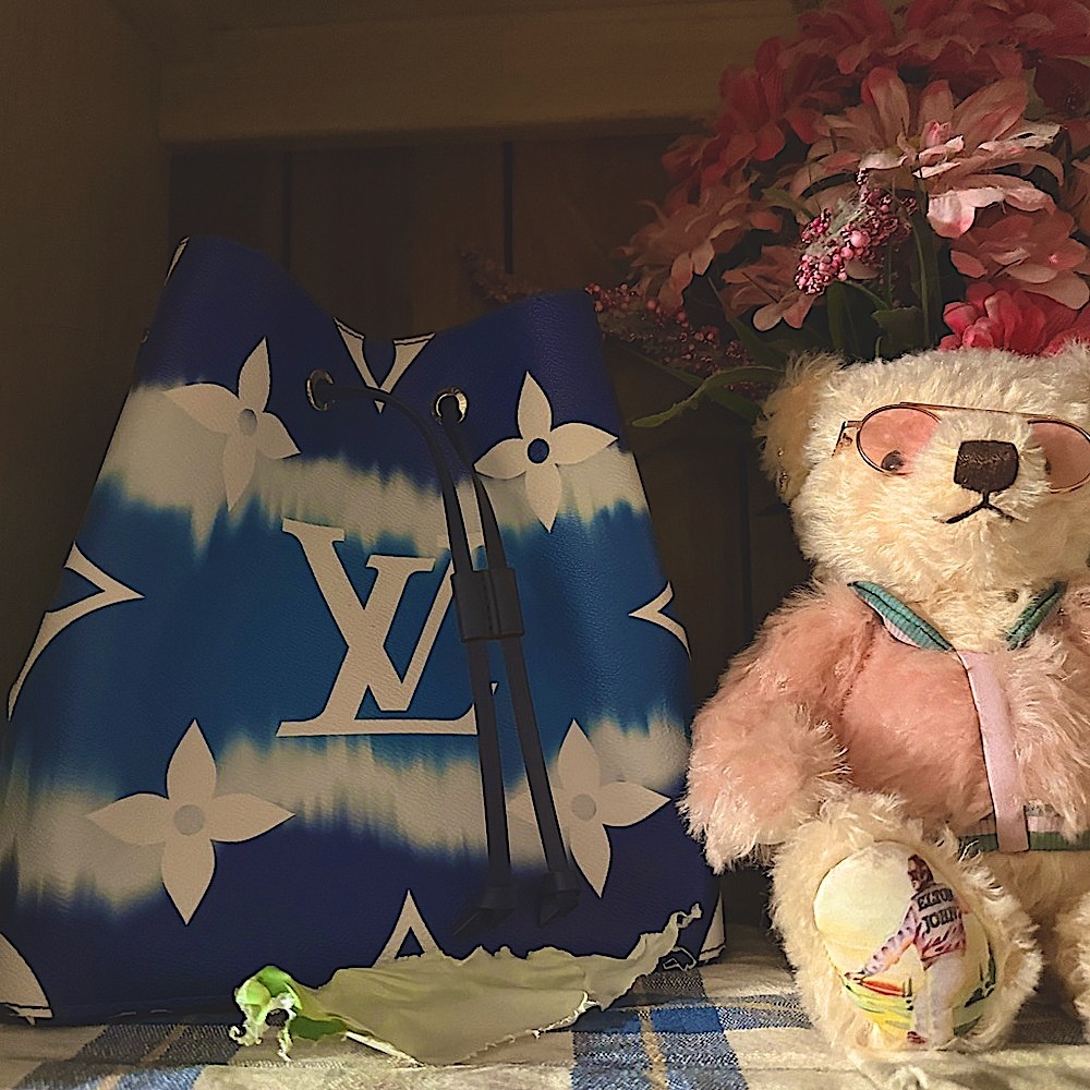 Louis Vuitton Monogram Blue and White Shoulder Bag